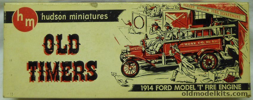 Hudson Miniatures 1914 Ford Model T Fire Engine plastic model kit